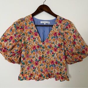 Endless Rose Floral Puff Sleeve Top